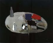 Nicolas de Stael Plate of Mix Colors oil